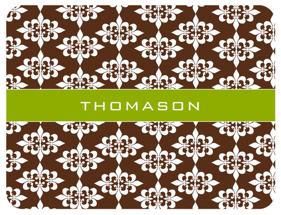 Cutting Board -Chocolate Pea Damask