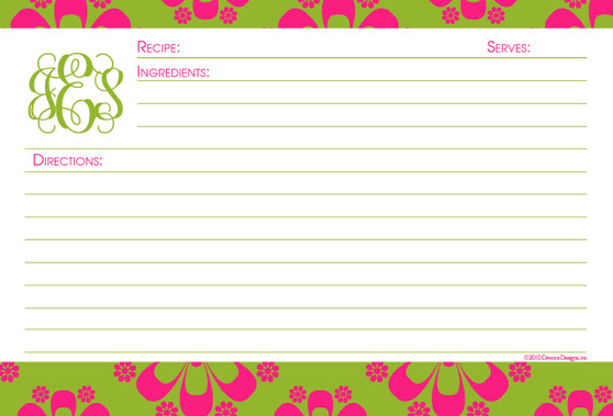 Recipe Card Set- Devan