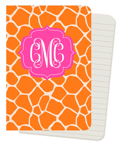 Mini Journals - Orange Giraffe