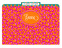 Folders-Orange Nantucket Leopard