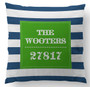 Pillow-Navy Stripe Zip