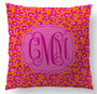 Pillow-Orange Nantucket Leopard