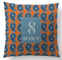 Pillow- Orange Denim Paisley