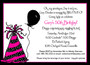 Invitation-Big Five 0 Pink and Black