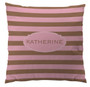 Pillows- Pink and Soft Gold Stripes