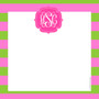 Scribble Square-Pink Lime Rugby