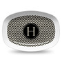 Microwavable Platter- Black and Ivory Chevron