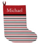 Stocking - Merry & Bright Red/Blk