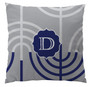 Pillows - Hanukkah Menorah Gray Large