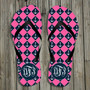 Flip Flops-Pink Anchors