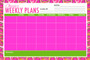 Weekly Jumbo Planner Pad-Pink Turtle