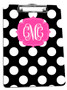 Clipboard-Black Polka Dot Reversed