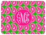 Cutting Board - Pink Paisley Circle Monogram