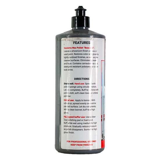 Vendetta Boss Three 65 Premium Truck & Auto Wax Irish Spring Sent - 32 Oz