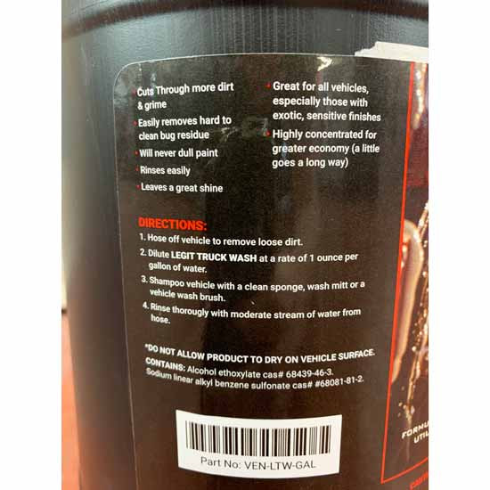 Vendetta Legit Truck Wash - 1 Gallon