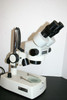 Nice Meiji Emz Stereozoom Microscope On Dual Illuminated Desktop Stand 7-45X