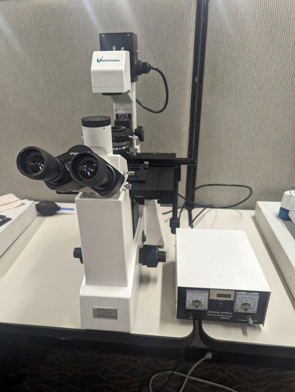 Vwr Vistavision Inverted Fluorescence Microscope 5 Objectives