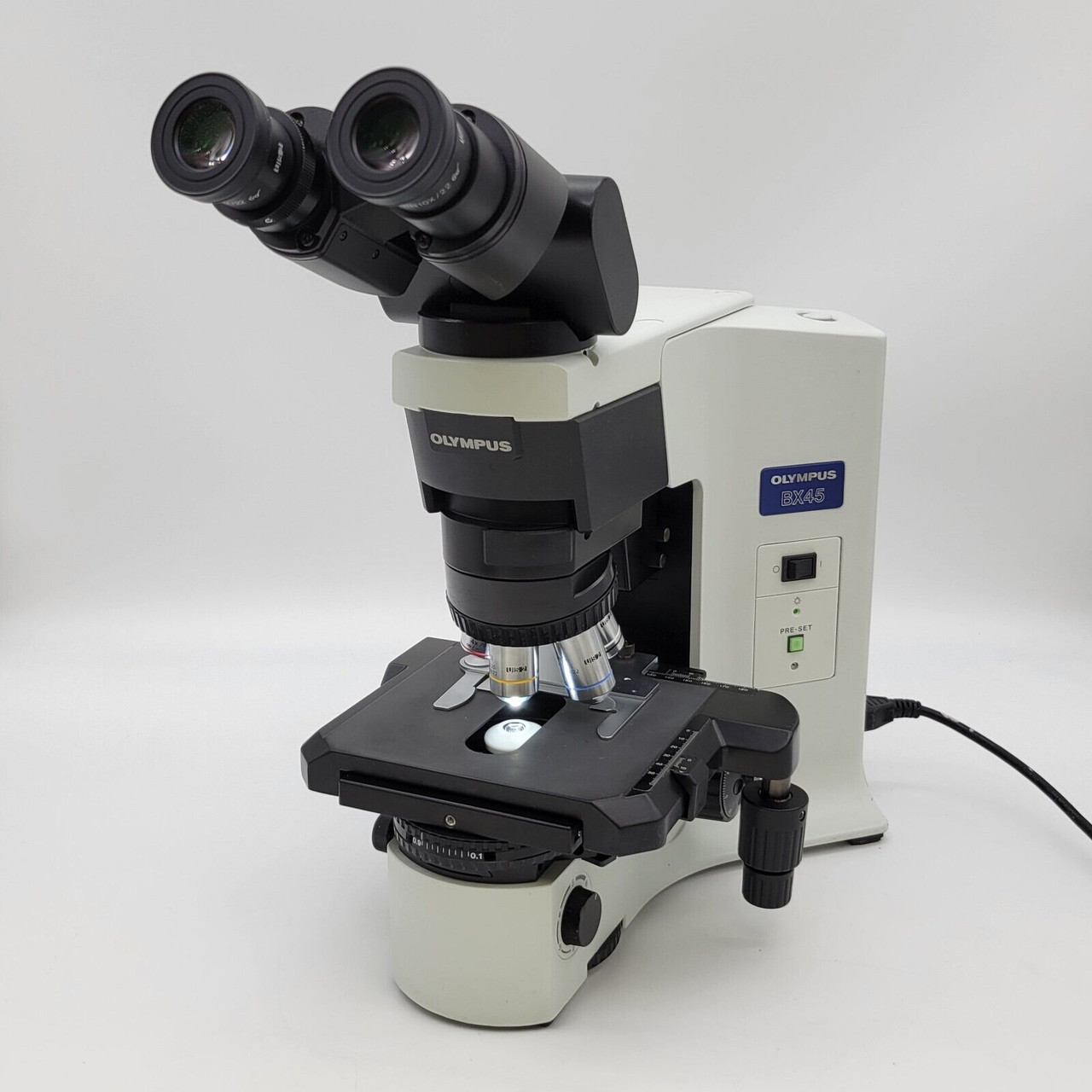 Olympus Microscope BX45 Tilting Head And 100x Objective