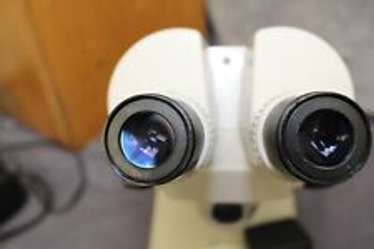 Nikon SMZ-2B Microscope W/desk Top Stand And Fluorescent Ring Light