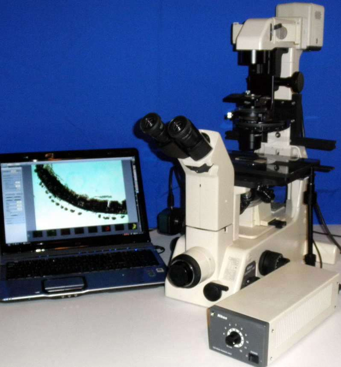 Nikon Diaphot 300 Nomarski Dic Inverted Fluorescence Microscope