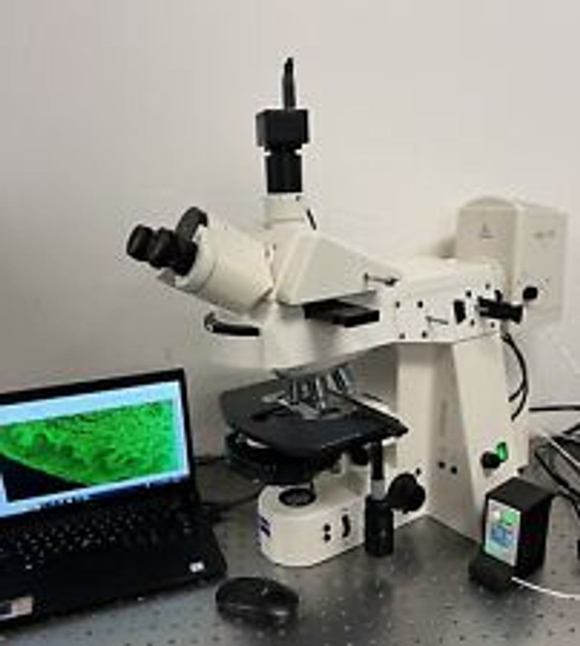 Zeiss Axioplan 2 Broadband Led Fluorescence Ph Microscope Laptop Cam