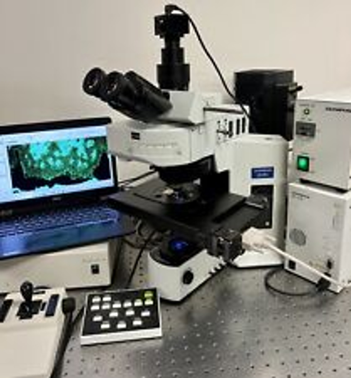 Olympus BX51 Fluorescence Prior Proscan 2 Microscope 5MP Cam Laptop