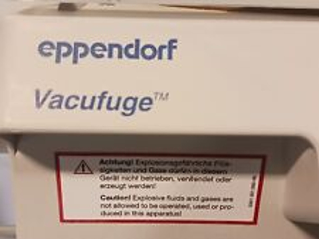 Eppendorf Vacufuge 5301 Centrifuge W F45-48-11 Rotor Vacuum Pump