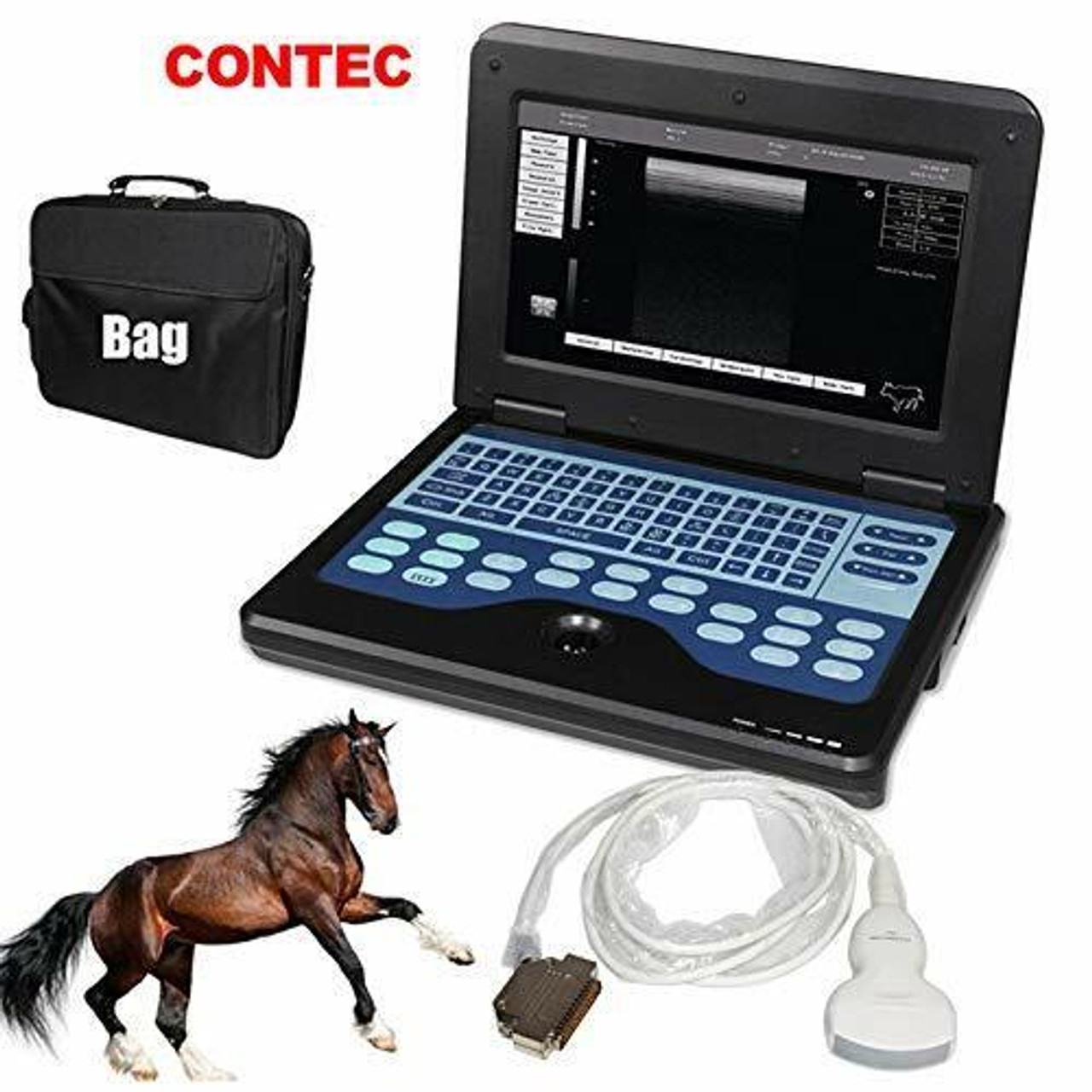 CMS600P2VET Veterinary Animal Ultrasound Machine Laptop Digital 3.5 Convex Probe