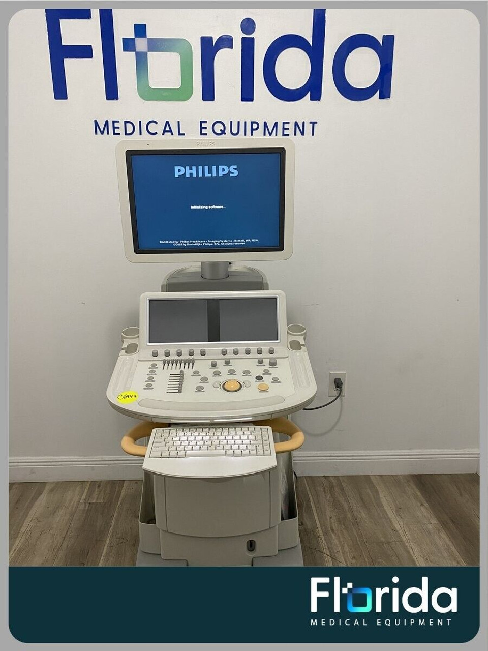 2012 Philips IE33 Ultrasound System G.1 Cart Only Probes Sold Separately