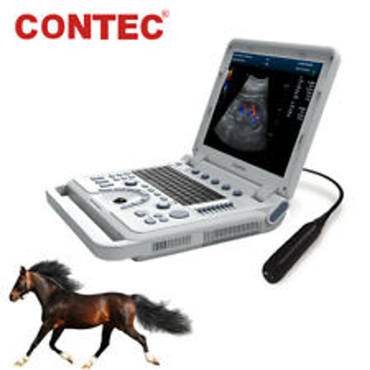 15 Veterinary Ultrasound Scanner Color Doppler Laptop Machine Vet Rectal Probe