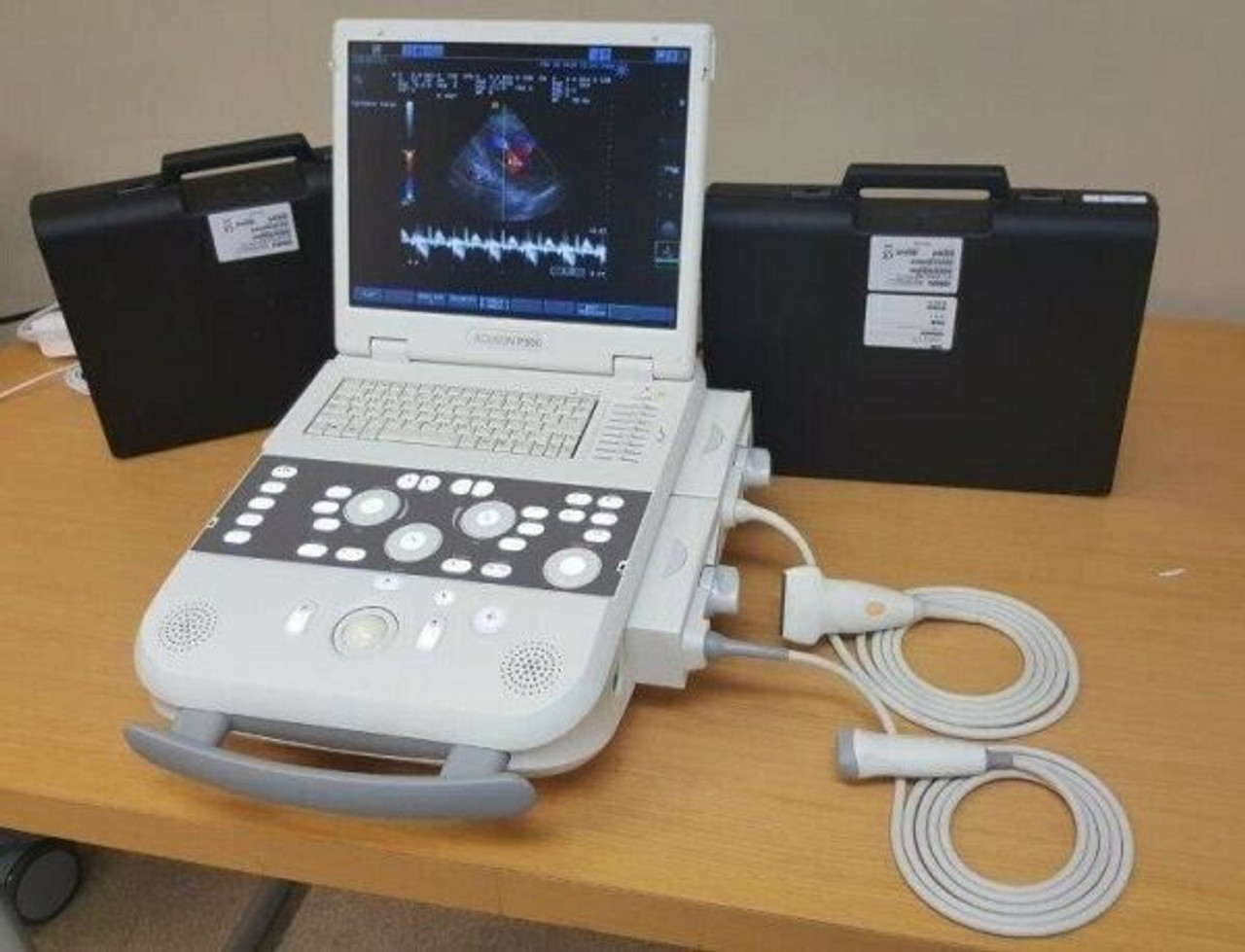 Siemens Acuson P300 Portable Ultrasound Machine Two Probes