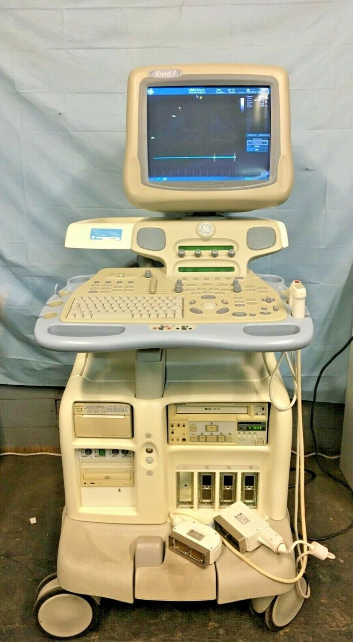 Ge Medical Systems Ultrasound Vivid 7 Includes 3 Probes A Footswitch And More