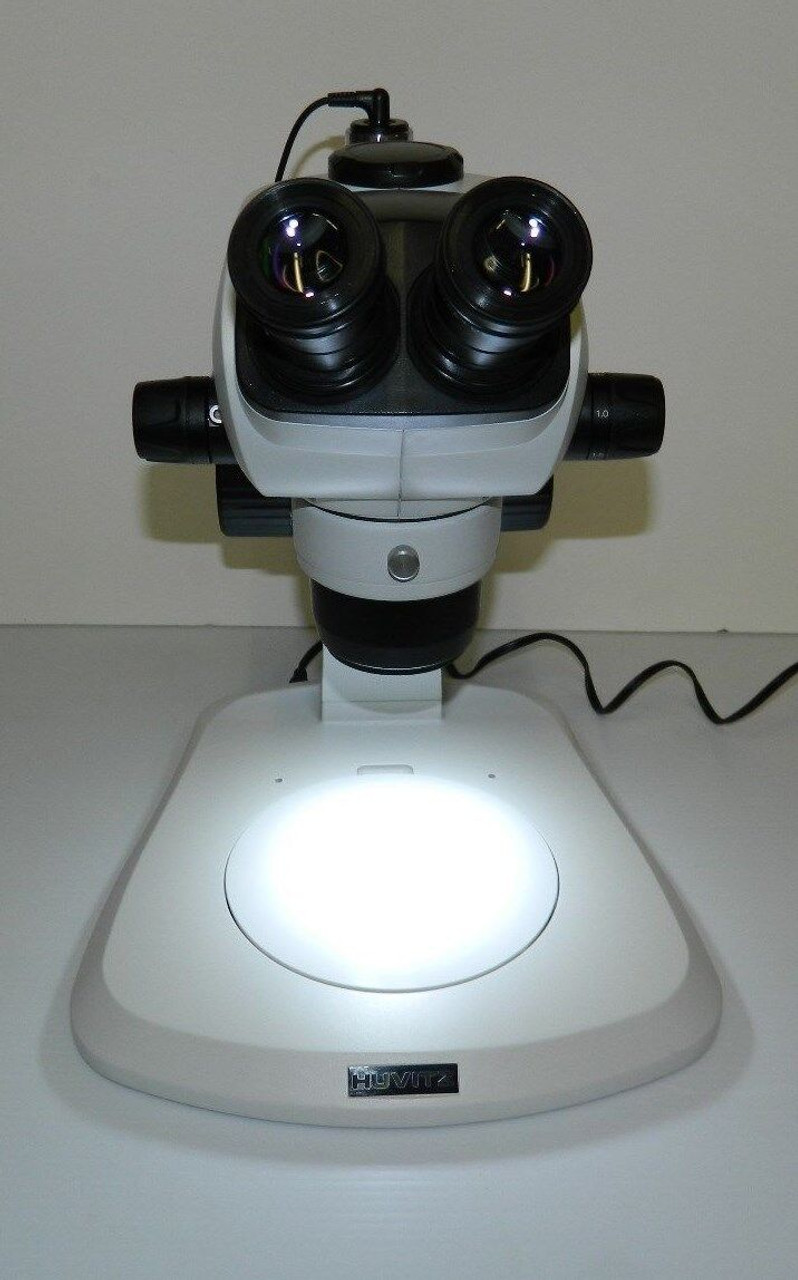 Stereozoom Microscope W Huvitz Illuminated Post Stand