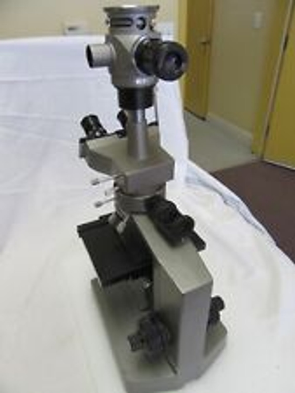 Olympus Bh Microscope Bhm Metellurgical Stand Mplan 10 W Objectives