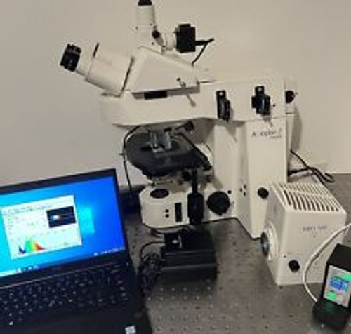 Zeiss Axioplan 2 Spectrofluorimetry Led Fluorescence Microscope Laptop Cam