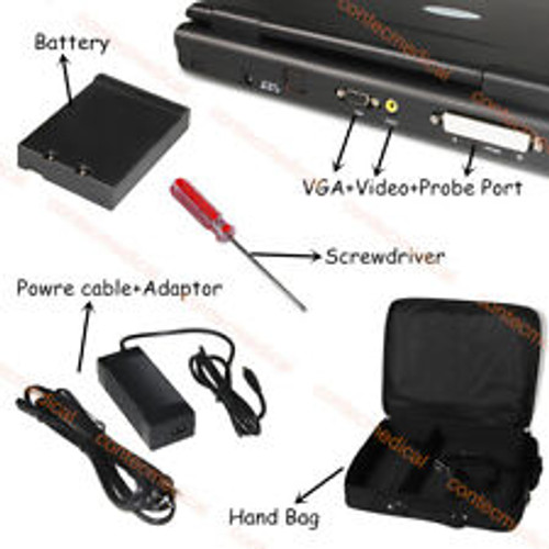 Portable Digital Ultrasound Scanner System Laptop Machine+convex+linear 2 Probes