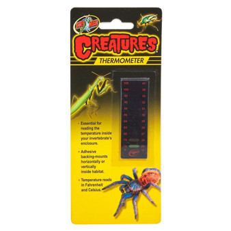 Zoo Med Creatures Dual Thermometer & Humidity Gauge Glow in the