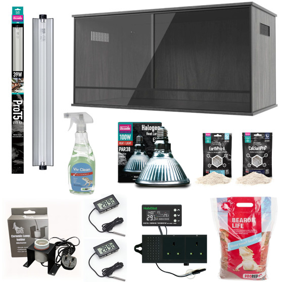 Essex Reptile Ultimate Bearded Dragon Set up 48x24x24 (Store Collection Only) SILVER