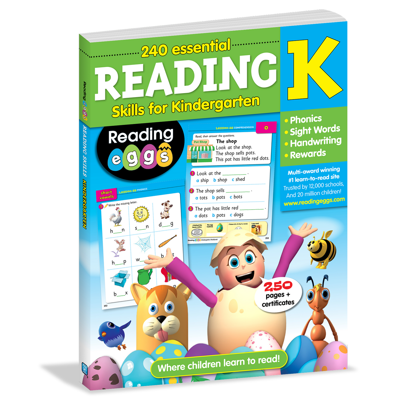 Reading　Shop　Kindergarten　US　Reading　Skills　240　for　Essential　Eggs