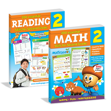 Reading & Math Essential Skills for Second Grade Bundle