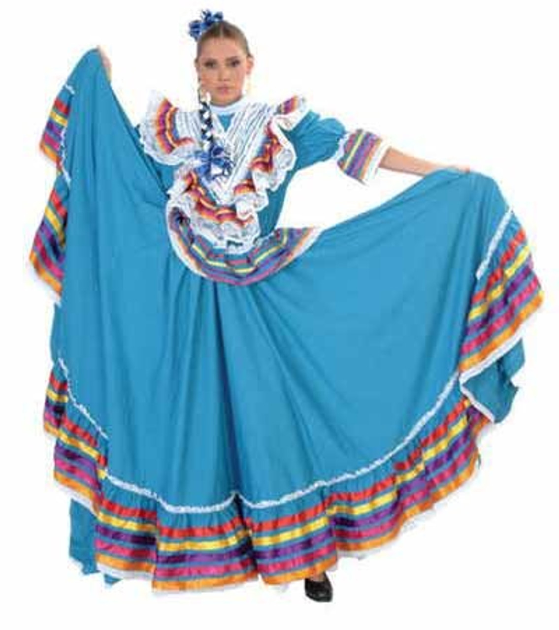 Jalisco dress with ribbons