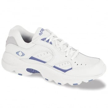 Aetrex V854 Voyage Walking Shoe - White/Periwinkle (Women's