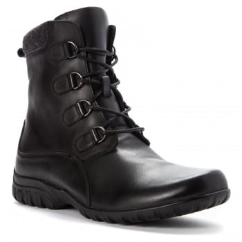 (取寄) プロペット レディース デラニー Propet women Propet Delaney Black Leather Propet Delaney Tall Women's Side Zip Boots - Free Shipping