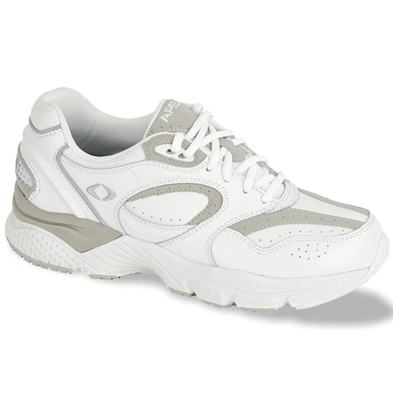 Aetrex X821 Men's Walker Shoe - Lenex - White/Beige - Orthotic Shop