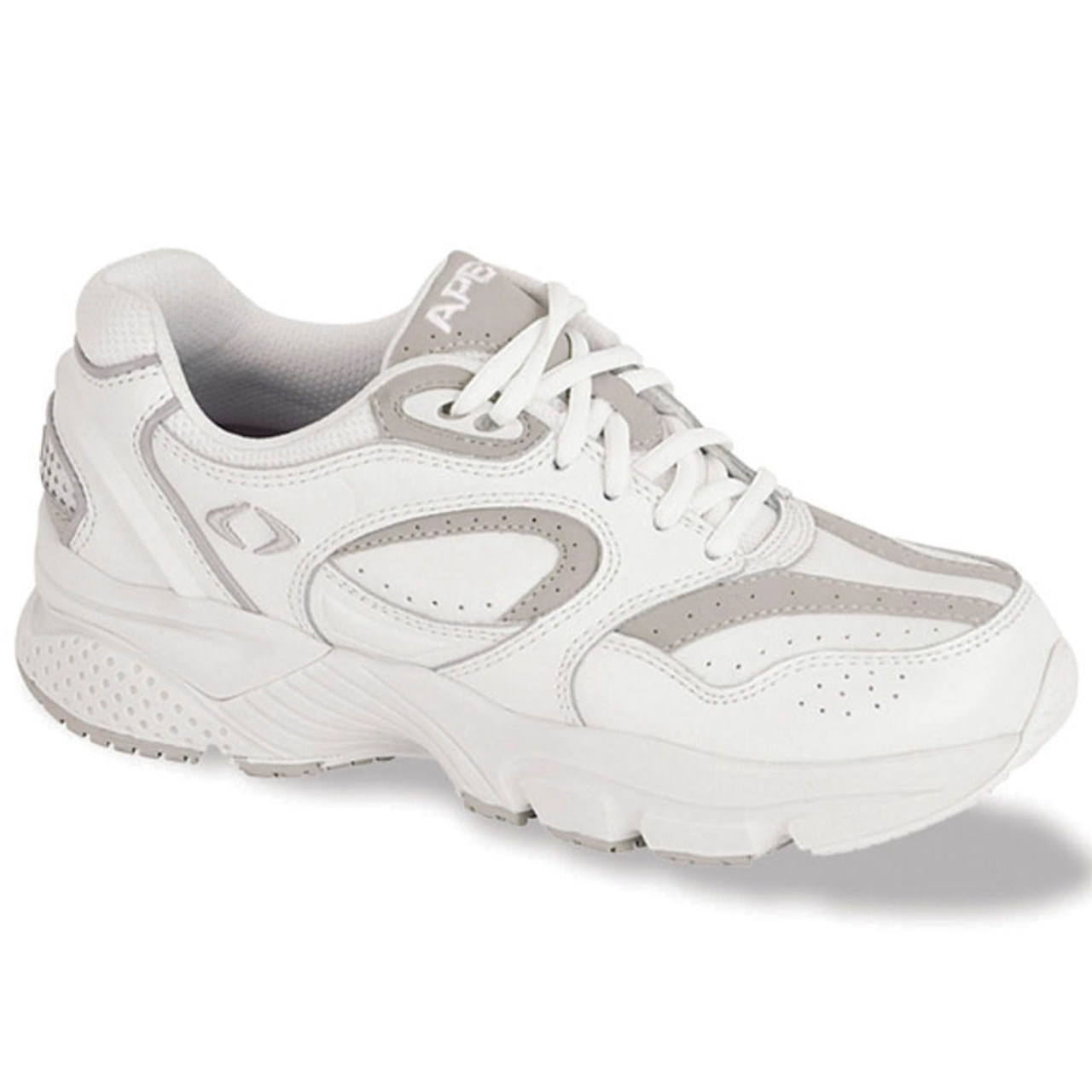 Aetrex X821 Lenex Walking Shoe - White/Beige (Women's) - Orthotic Shop