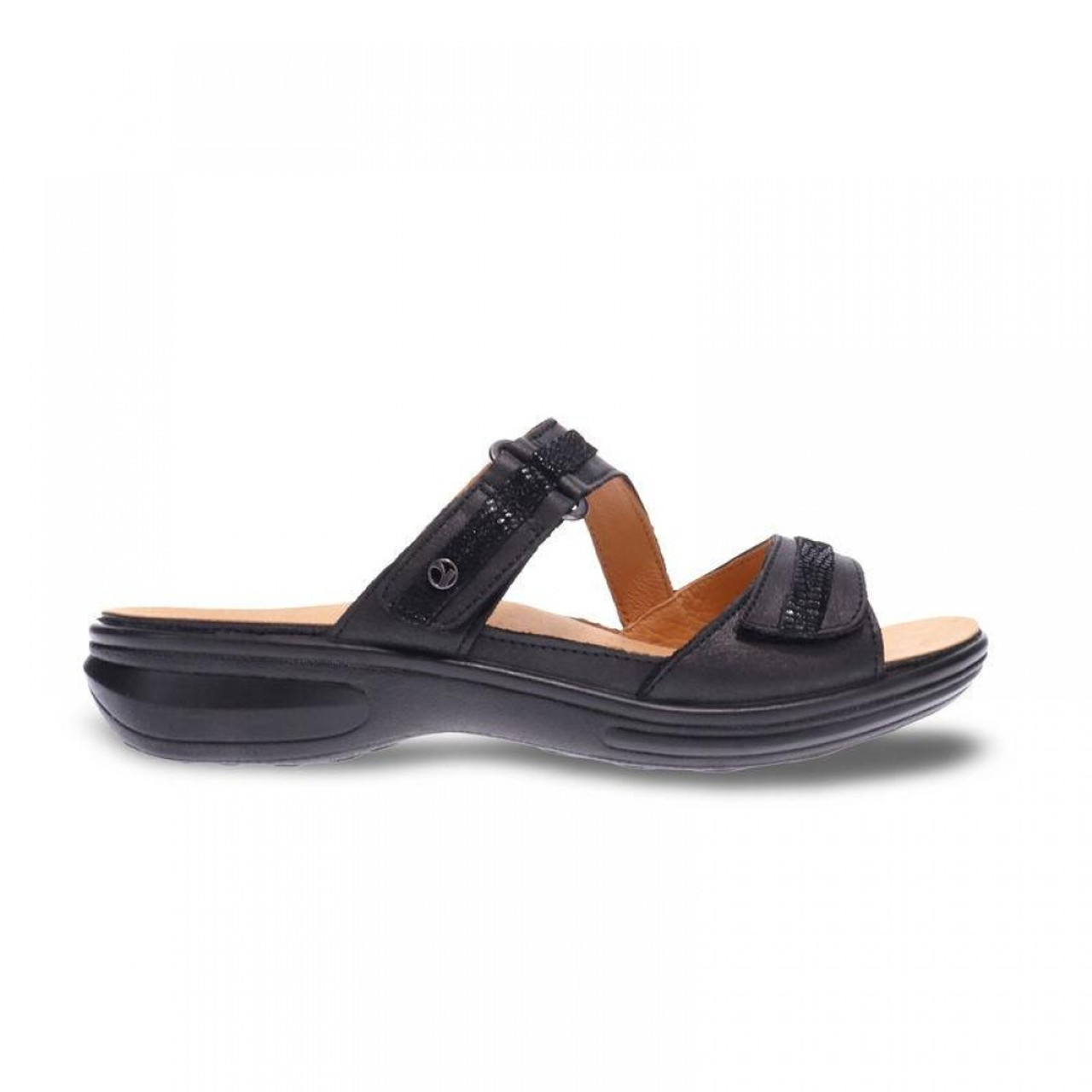 Women's Adjustable Slide, BLACK