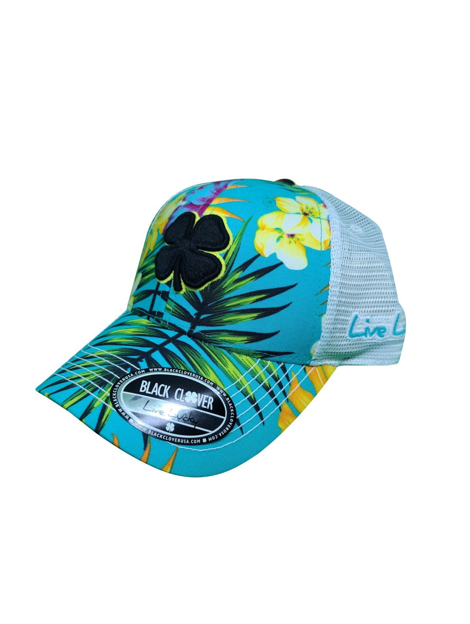 Black Clover Island Luck Hat - Tropical Adjustable Snapback