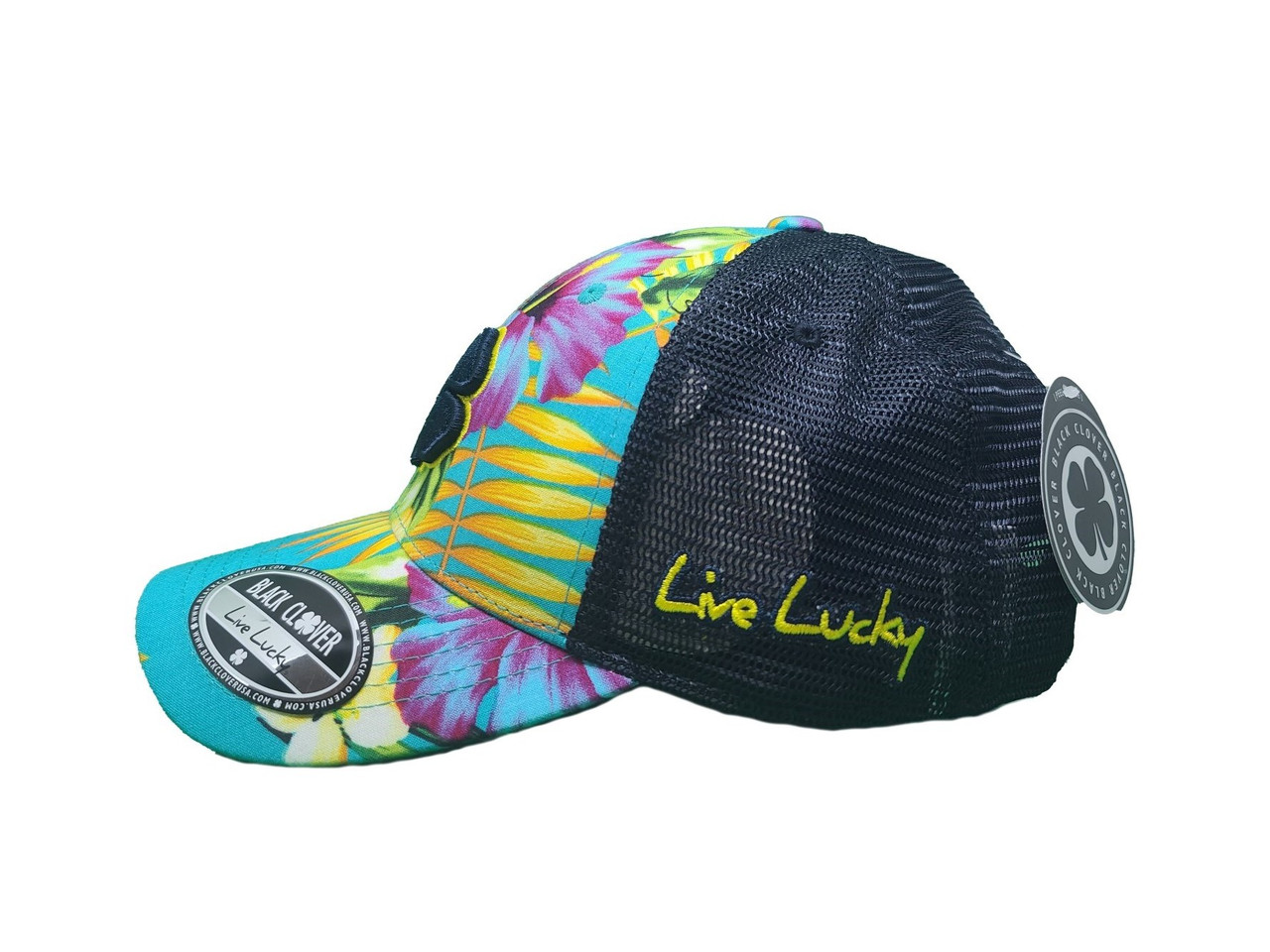 Black Clover Island Luck Hat - Tropical Adjustable Snapback