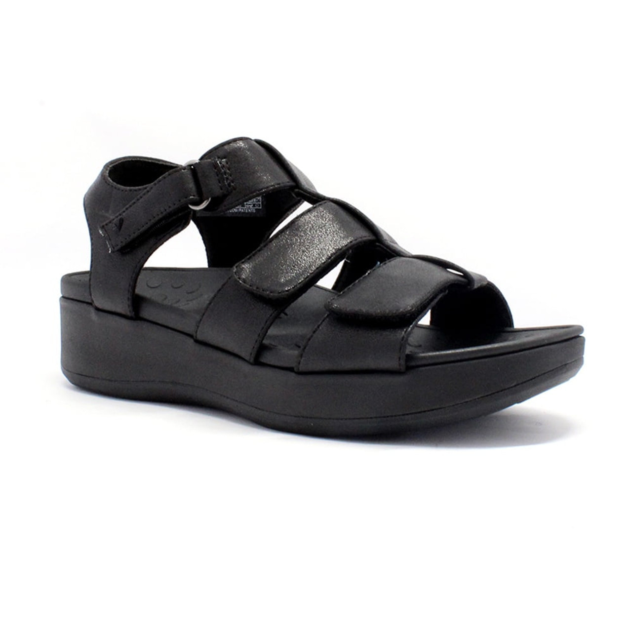 Buy LUNA BLU Black Wedge Heel Sandals from Westside