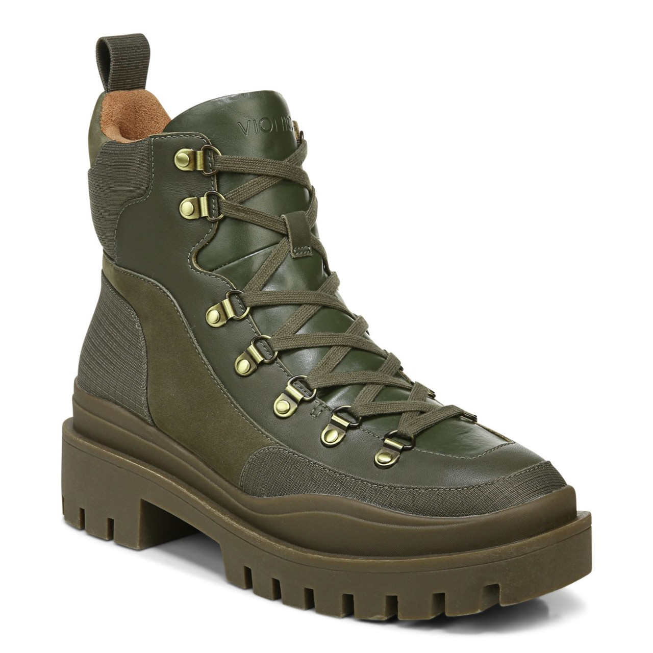 Vionic Jaxen Women's Arch Supportive Combat Boots - Free Ship